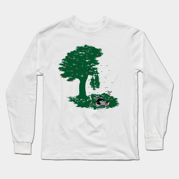 The Invention Of Gravity Long Sleeve T-Shirt by chrisrisse